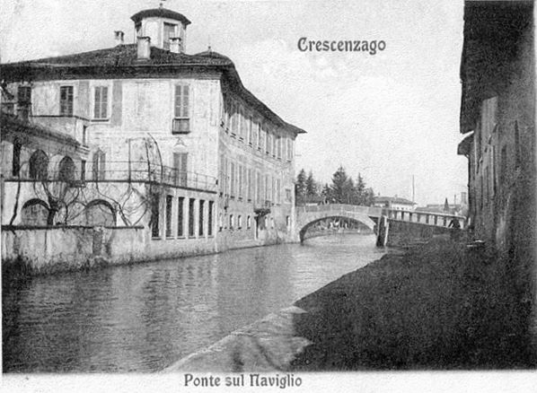 Naviglio Martesana: villa Lecchi in una vecchia foto