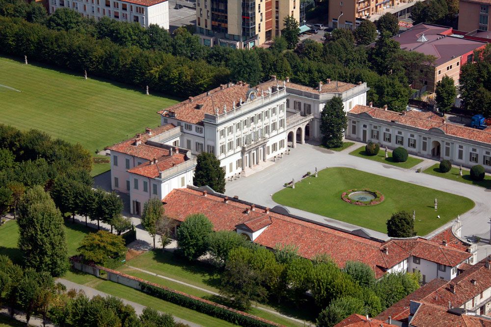 Naviglio Martesana: villa Borromeo, visuale dall'alto