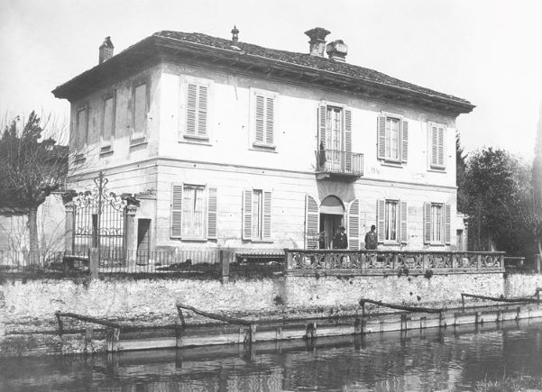 Naviglio Martesana: villa De Ponti in una vecchia foto