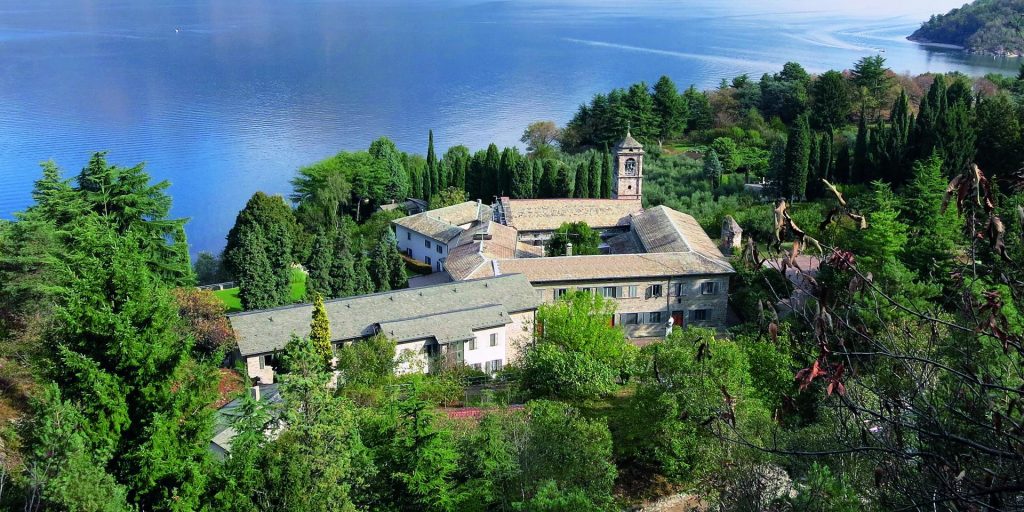 Abbazia di Piona, dall'alto