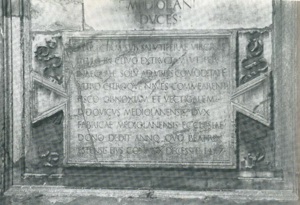 Conca di Viarenna: epigrafe