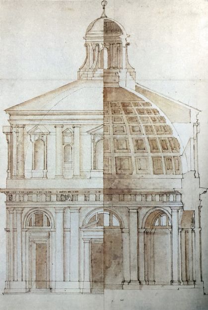 Alzato per la chiesa di San Sebastiano nel progetto di Pellegrino Tibaldi