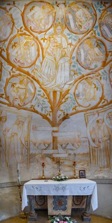 Santuario Madonna della ghianda - affresco