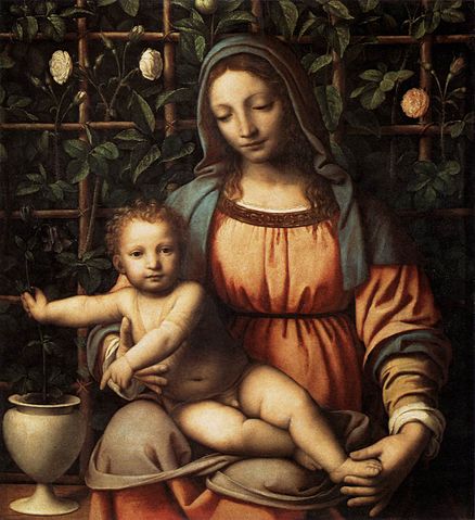 Bernardino Luini - Madonna del Roseto - Brera